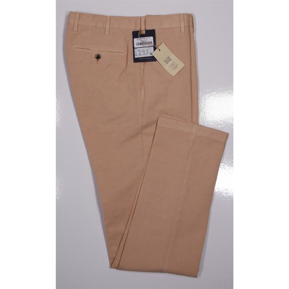 Germano $345 Pink Cotton Linen Flat Front Chino Pants Trousers 30x34 New